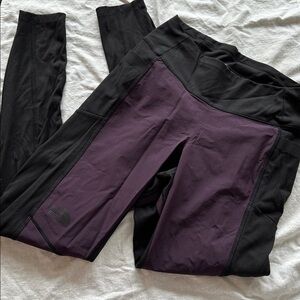 North face Hybrid Hiker Tights Purple and Black Small